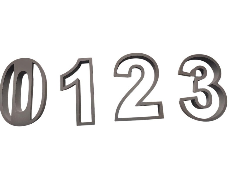 Numbers Cookie Cutters Set 0-9 Size 3.25in gallery