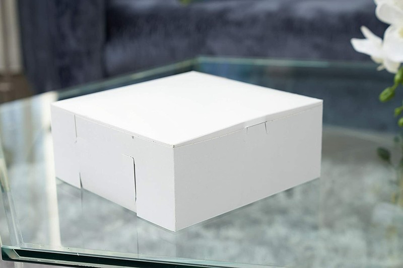 [ 10 Pack ] White Bakery Pastry Boxes - 10 x 10 x 5 In. gallery