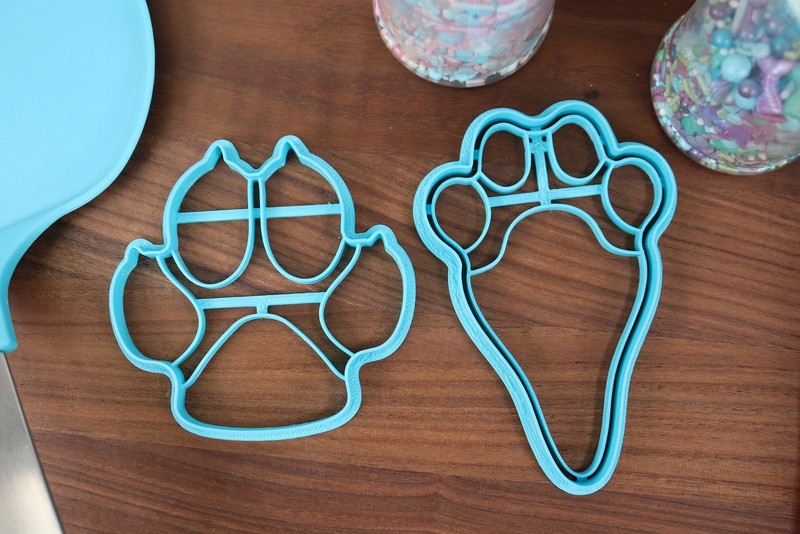 Pet Paw Prints Cookie Cutters - Cat Print, Dog Print, Duck Print, Horse Print, gallery