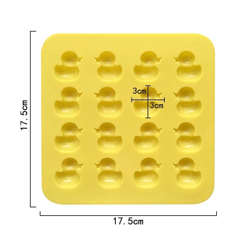 2 Pack Chocolate Molds,16-Cavities Duck Shaped Silicone Mold for gallery