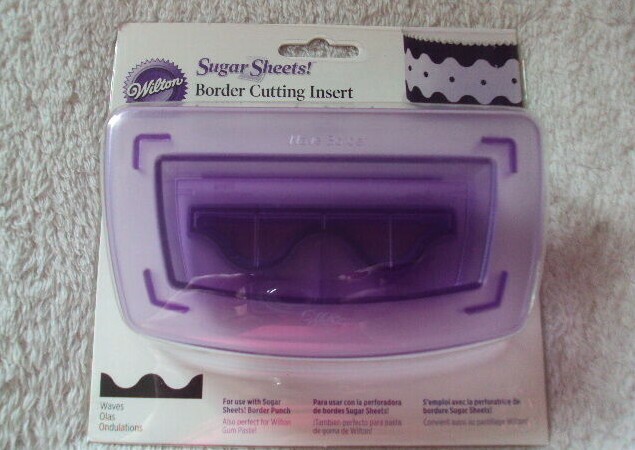 Wilton Waves Cutter Insert Cake Tool New Cut Sugar Sheet For Cake Design