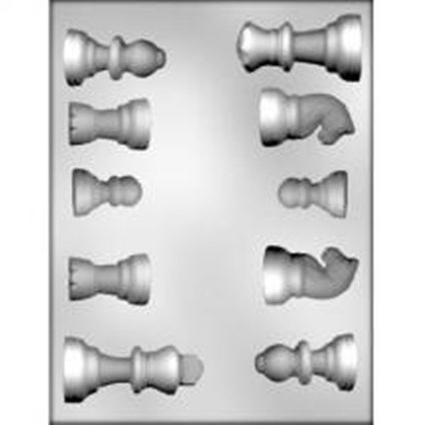 Chess Game Pieces Chocolate Candy Mold Board Game (3 pc)