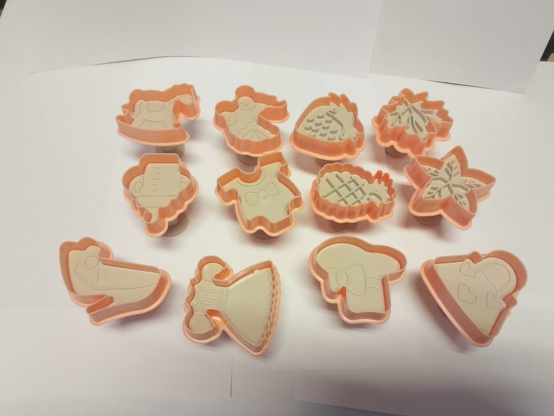 12 Baby Shower Cookie Cutters Set – Newborn Shapes & Animal Embossers
