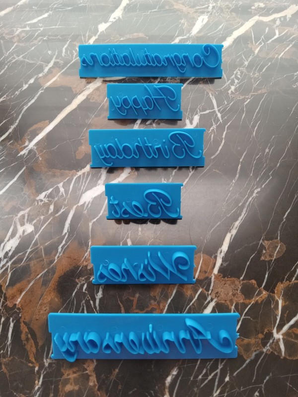 Cookie Fondant Icing Letter Stamper Letter Impression Cake Decorating