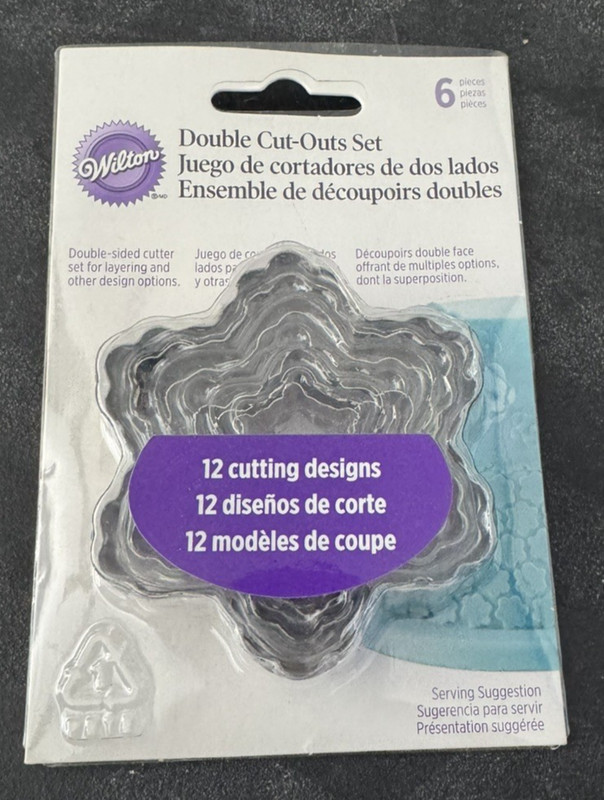 Wilton Double Cut-Outs 6-Piece Set Double-Sided BRAND NEW SEALED