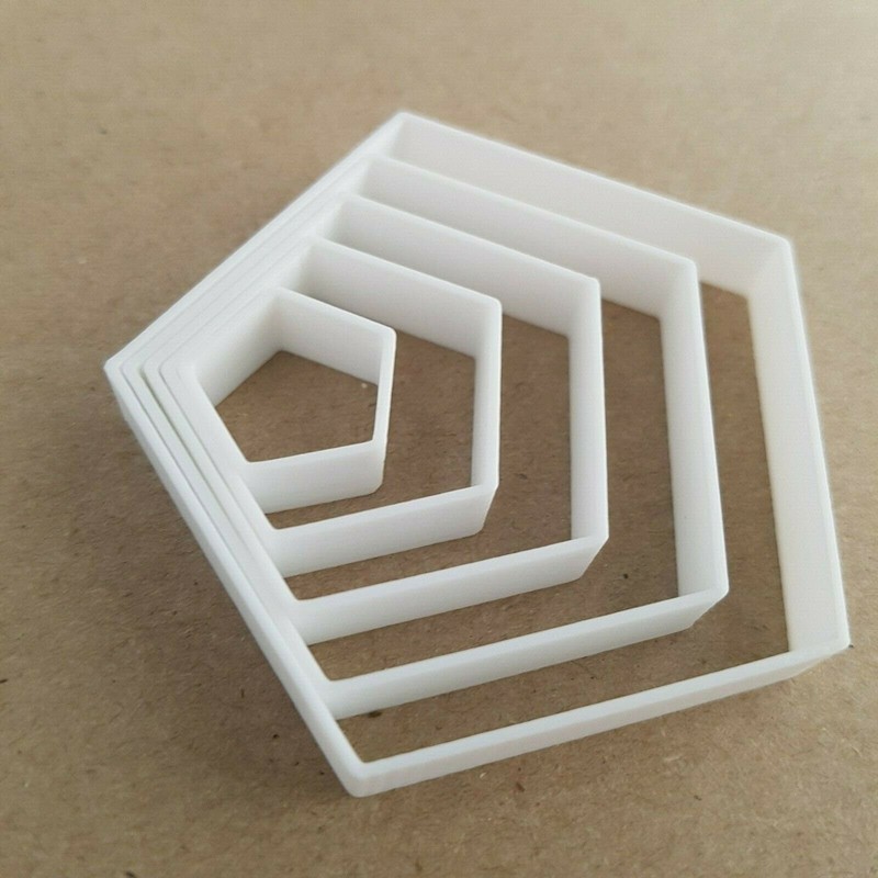 Pentagon Shape Mini Fondant Cutter Small Sugarcraft Icing Tiny Sharp Stencil gallery