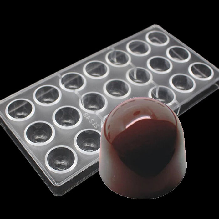 Clear Hard Plastic Inject Bell Shaped Polycarbonate PC Chocolate Mold DIY Mould