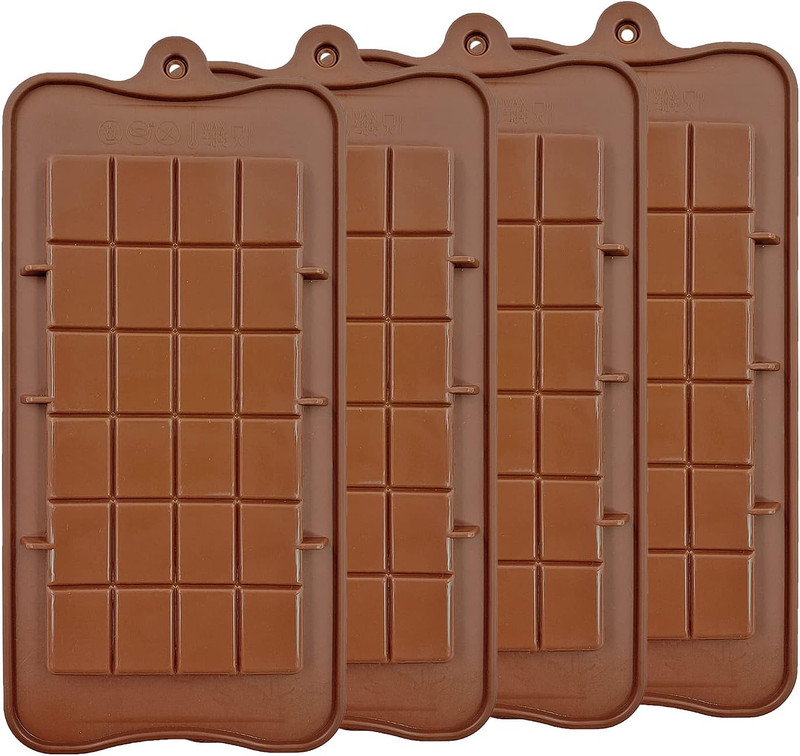 Silicone Break-Apart Chocolate, Food Grade Non-Stick Protein and Energy Bar Mold gallery