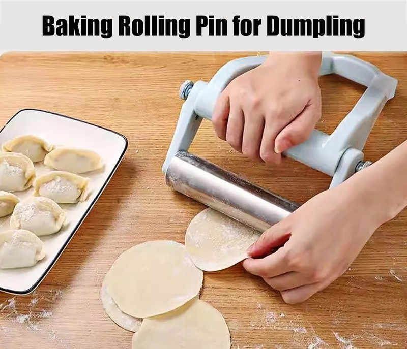 Rolling Pin with Adjustable Labor for BakingNon-Stick Stainless Steel Dough R... gallery