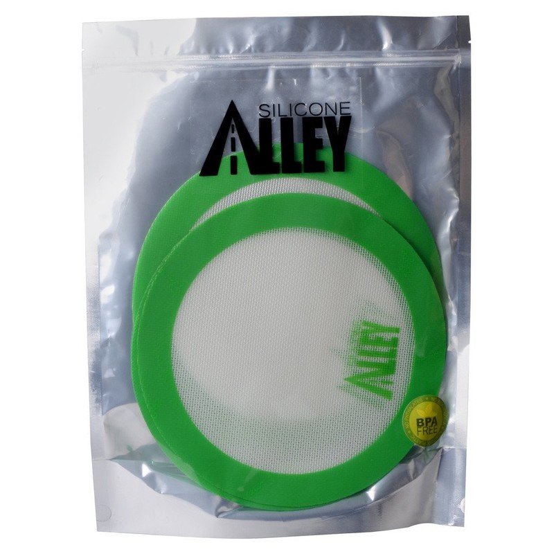 Silicone Alley, 3 Non-stick Mat Pad/Silicone Rolling Baking 9.5 inch, Green gallery