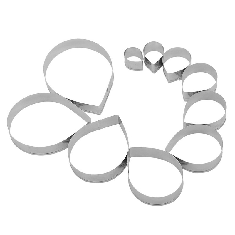 10PCS Cookie Cutter Shape Petals Shaped Sugar Mold Rose Petals Biscuit Cutter gallery