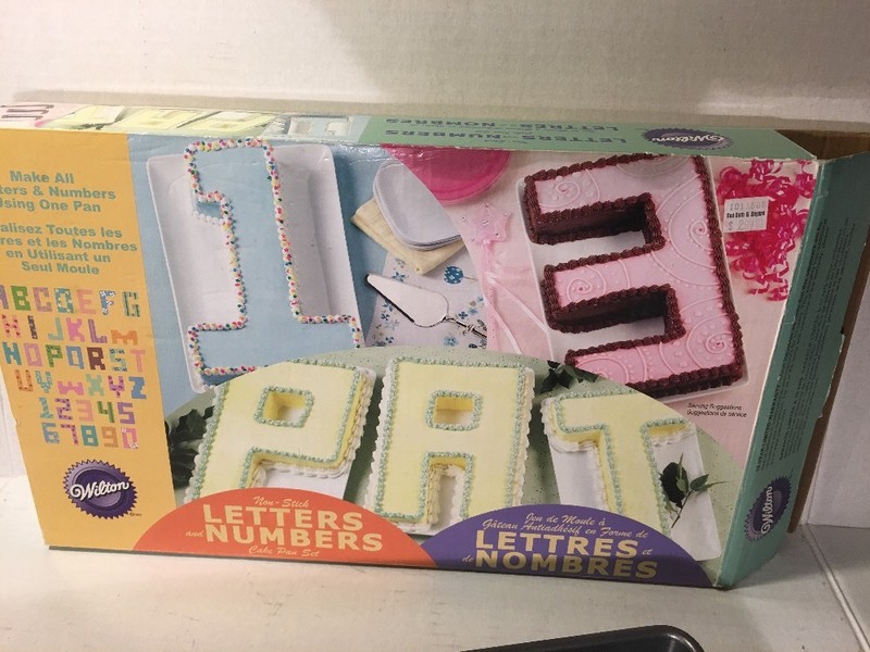Wilton Alphabet & Numbers Cake Pan Mold Full Set 9 pcs Slightly Used gallery