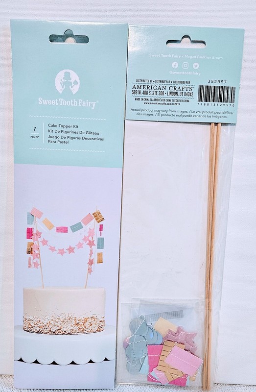 Cake – Party Topper Kit 1 PC each x 2 / Pink Party Banner – Birthday Decorations