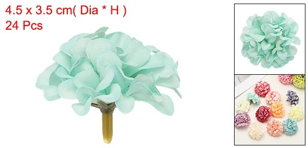 24Pcs Floating Flowers for Centerpieces Wedding Mint Green Hydrangea gallery