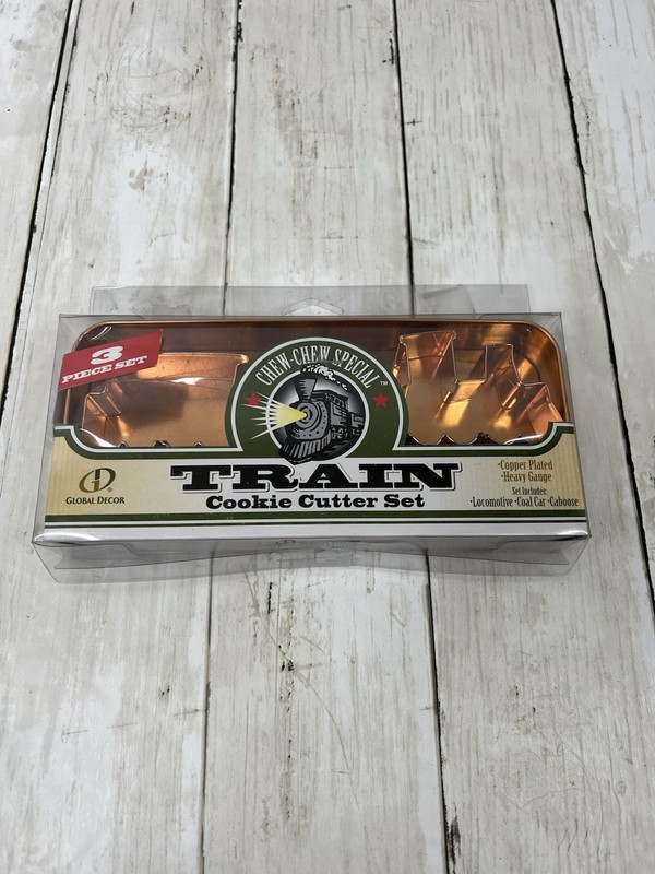Train Cookie Cutter Set Unopened Metal Cooper Engine Caboose 2003 New