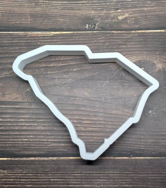 South Carolina State Cookie Cutter – 3D Printed Food Safe PLA Plastic
