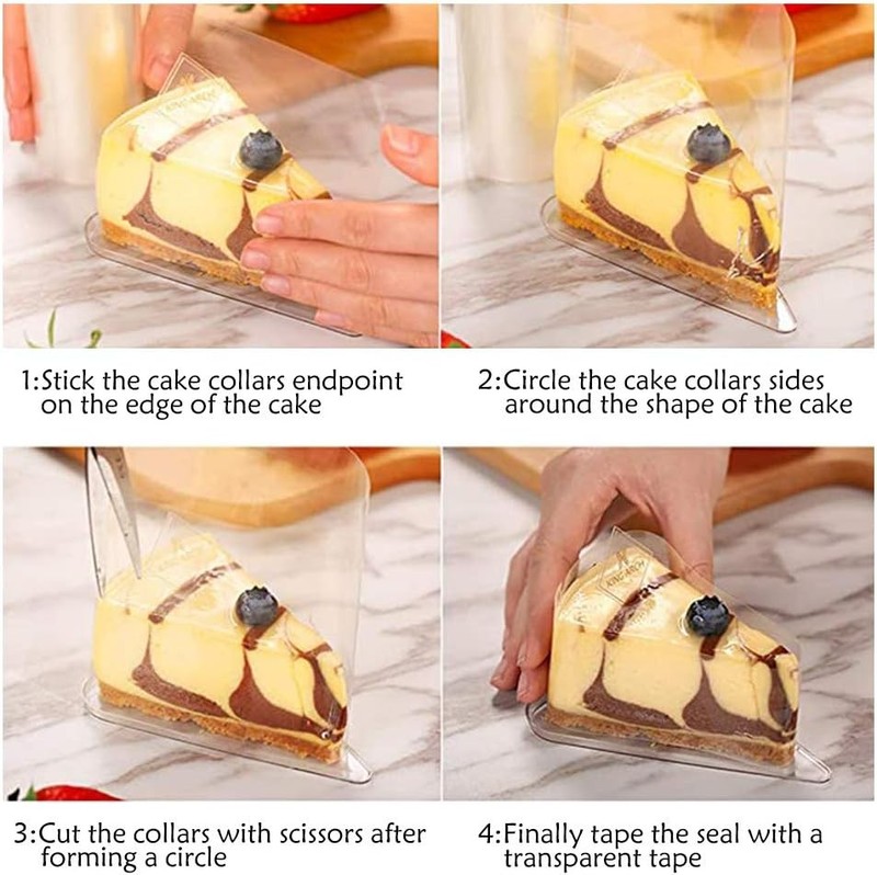 Clear Cake Collars 4 x 394 Inch Acetate Rolls Pack of 10 Mousse Strips gallery