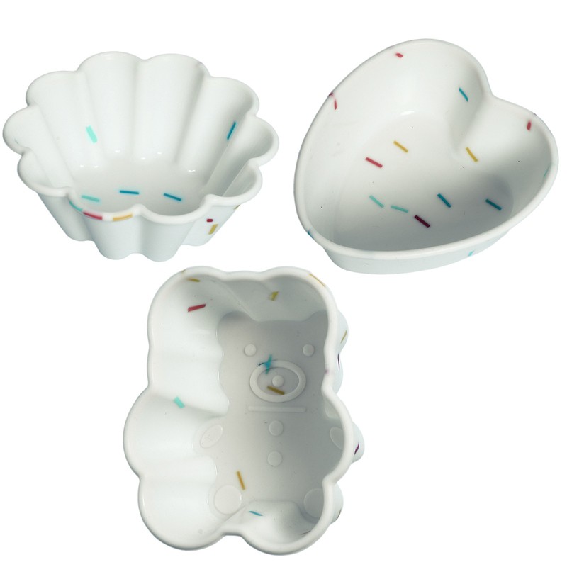 10Pcs Baking Cake Pan Kitchen Baking Mould Heat Resistant Mini Cake Mold Party gallery