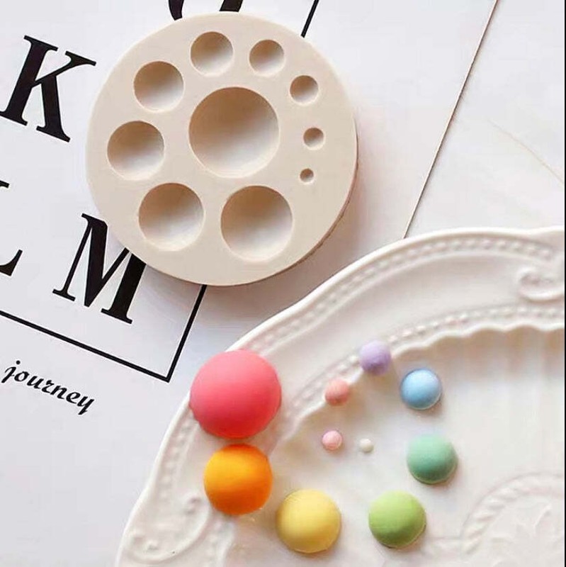 Pearls Silicone Cake Mould pearl Fondant Hemisphere Sugar craft half circle