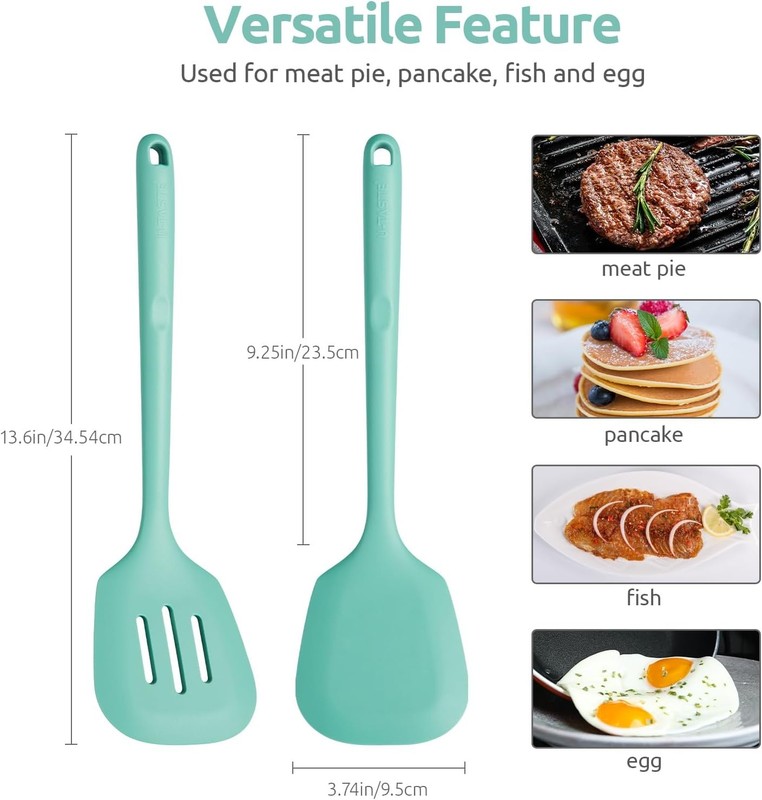 Silicone Spatula Set Heat Resistan & 600ºF Spoon Spatula Sel gallery