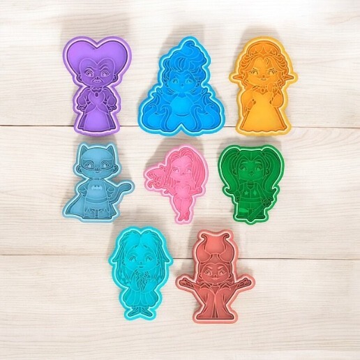 Villains from cartoons movies cookie cutter set of 8