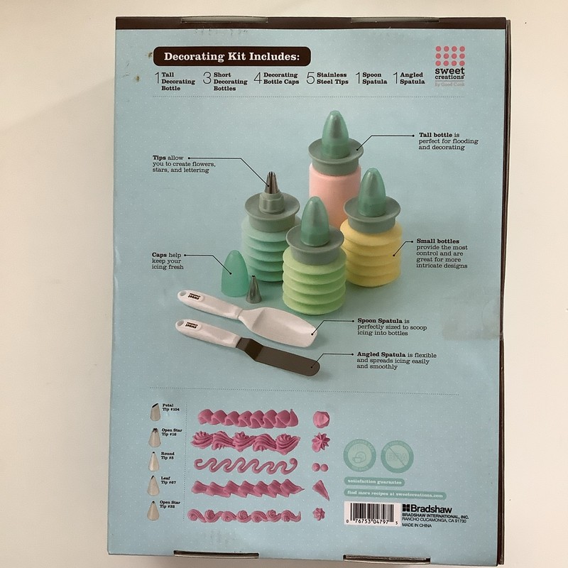 Sweet Creations 11pc Decorating Kit, Plastic/Stainless Steel w/ Recipe Guide gallery