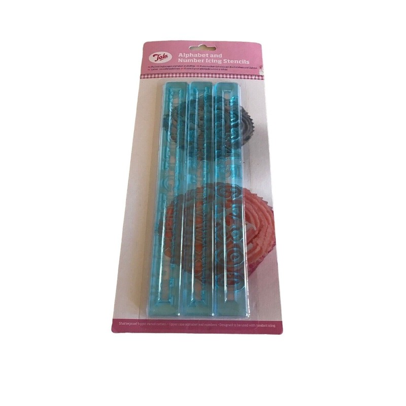 Tala Alphabet & Number Icing Stencils For Cake Decorating