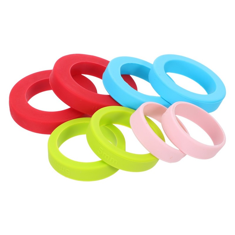 8 Pcs Rolling Pin Silicone Ring Pastry Guide Measuring Bands for Pins gallery