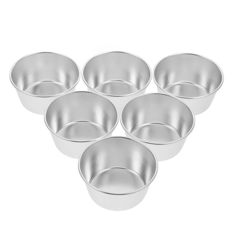 6 Pcs Mini Tart Pans Non-stick Coating Pudding Cup Moulds Pie Cups gallery
