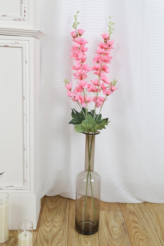 Pink Delphinium Artificial Flowers,8PCS Artificial Snapdragon Flowers 33.5'' Tal gallery