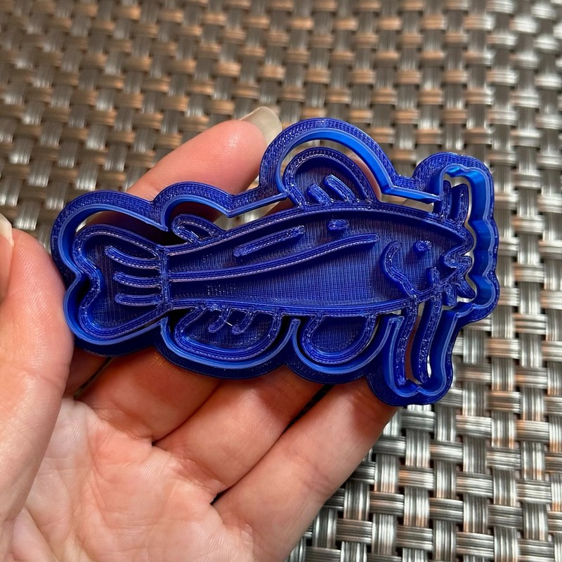 Catfish – Custom 3D Printed Cookie Cutter + Stamp Combo