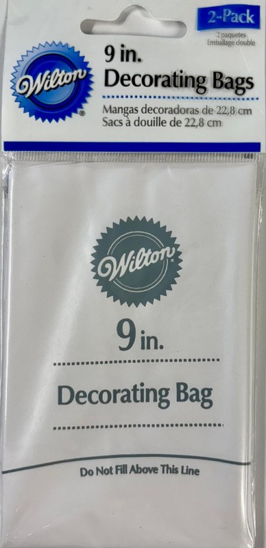 WILTON Premium 9" FEATHERWEIGHT DECORATING BAGS ~ 2/Pack