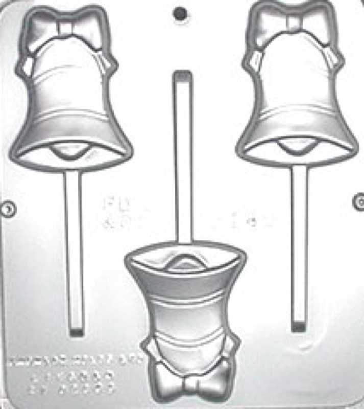 Bell Lollipop Chocolate Candy Mold Christmas 2140 NEW gallery