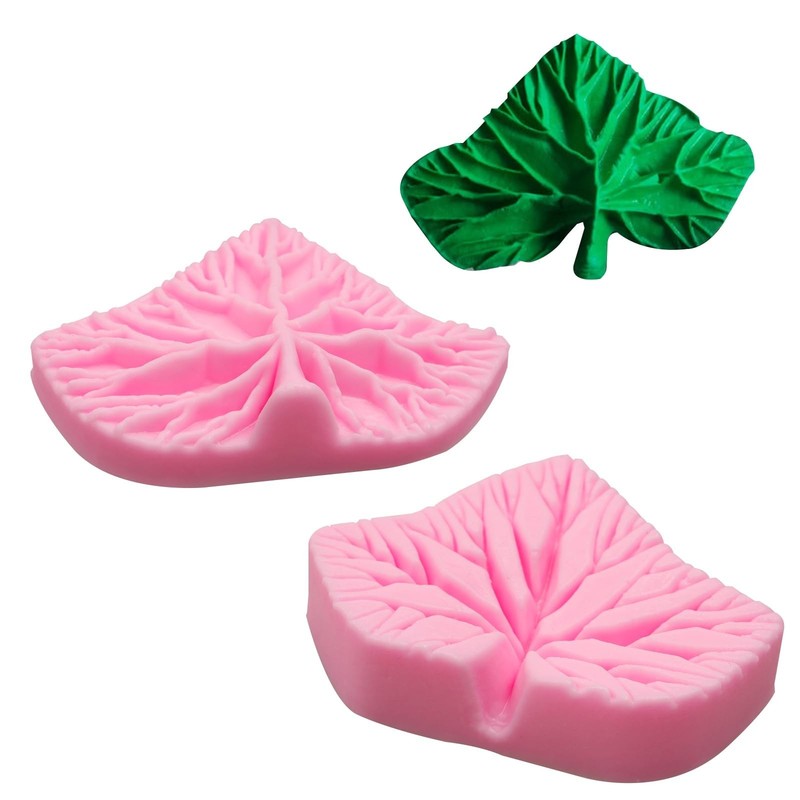 6 Pcs Rose Leaf Fondant Molds - Peony, Plumeria, Daisy, Orchid Silicone for Cake gallery