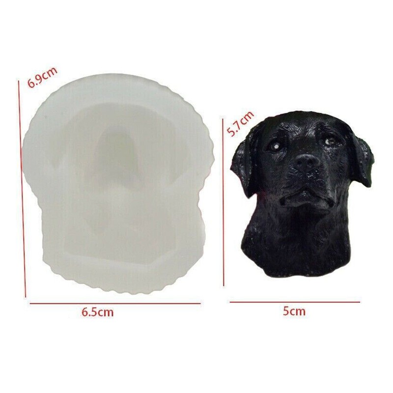 Wax Mould Labrador Chocolate Mold Candle Baking Cake Silicone Dog Soap Fondant gallery