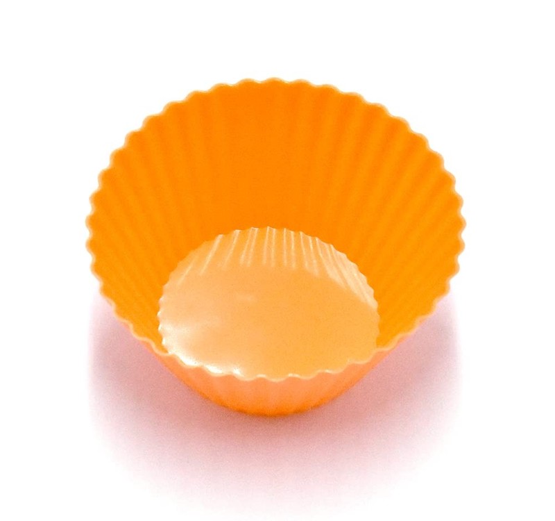 12 Pcs Multicolored Silicone Cupcake Baking Cups Reusable Muffin Liners gallery