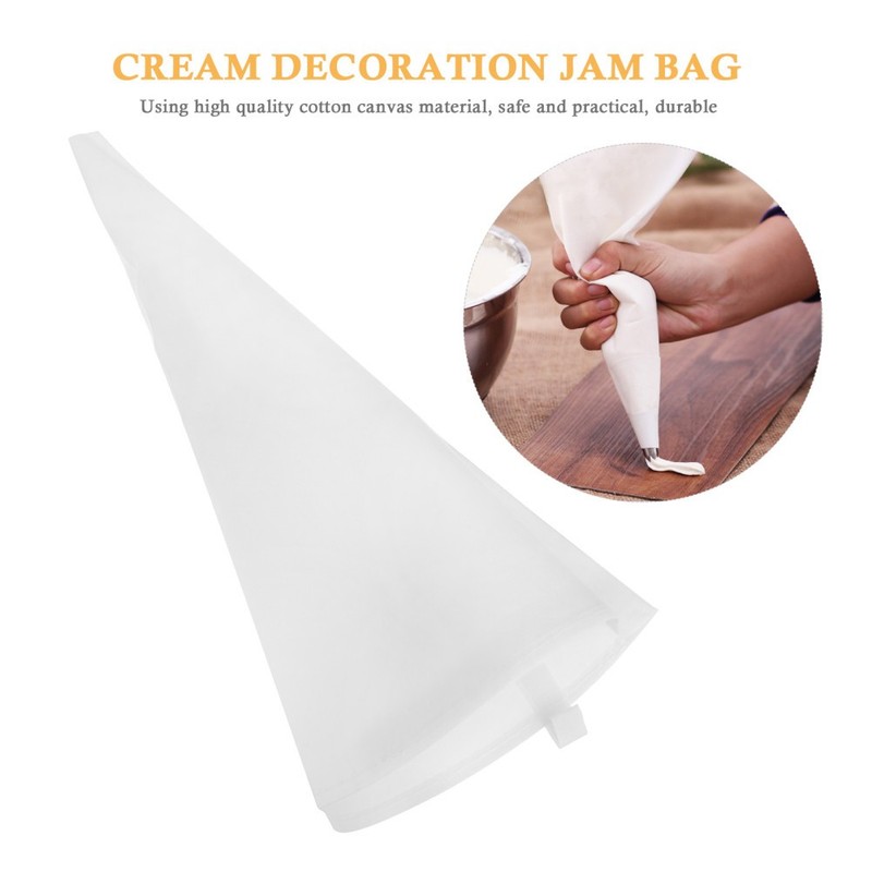 2 Pcs Pastry Bags Reusable Cotton Canvas Frosting Piping Cake Decorating Bags gallery