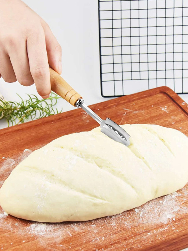 7 pcs Stainless Steel Bread Cutter Dough Scraper Baking Set gallery