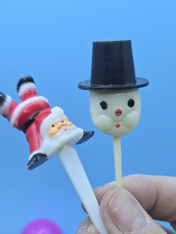 Vintage Lot of Clown Balloons Santa Mickey Cake Toppers Birthday 30 plus Pcs gallery