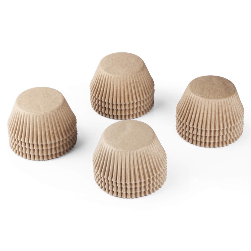 Standard Natural Cupcake Liners 500 Count No Smell Grease Proof Paper Muffin gallery