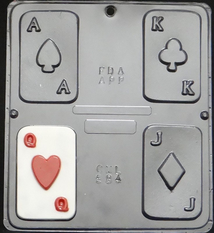 Playing Cards Chocolate Candy Mold 584 NEW