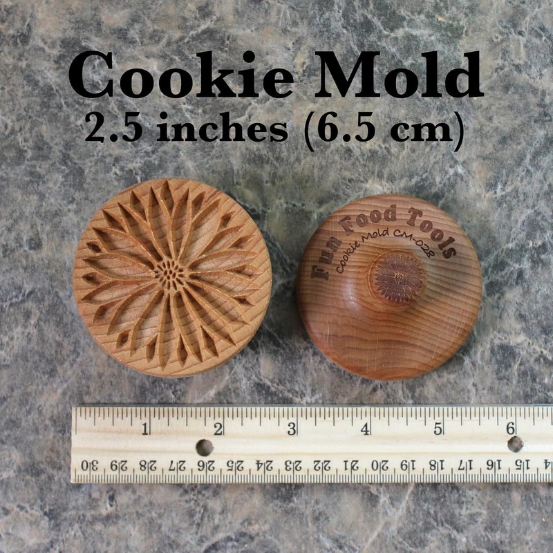 Wood Cookie Stamp, 2.5 Inch (Sunflower CS-028) gallery