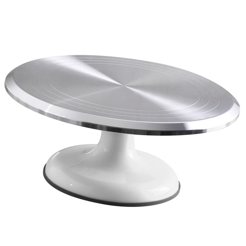 Cake Decorating Turntable, 10 Inch, Aluminum Alloy, Silent Bearing, Revolving…