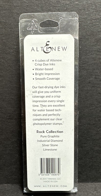 Alte & New Crisp Dye Inks cubes ROCK COLLECTION GRAY TONES set of 4 gallery