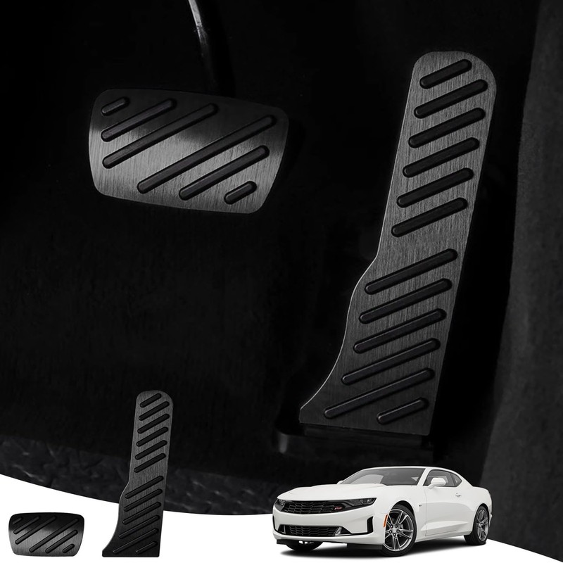 Aluminum Alloy Gas Brake Pedal Cover for Chevy Camaro 2016 2017 2018 2019 202…