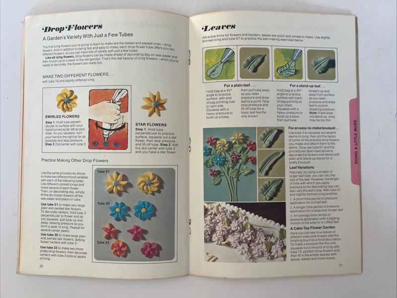 Basic Cake Decorating The Wilton Way Booklet 1975 Vintage Cake Instruction MCM gallery