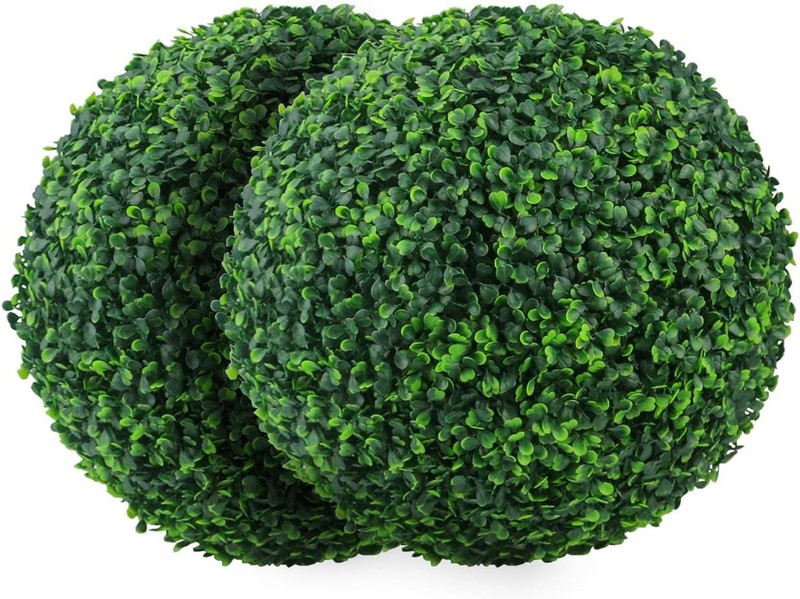 Sunnye 2 PCS 15.7 inch 4 Layers Artificial Plant iary Ball Faux