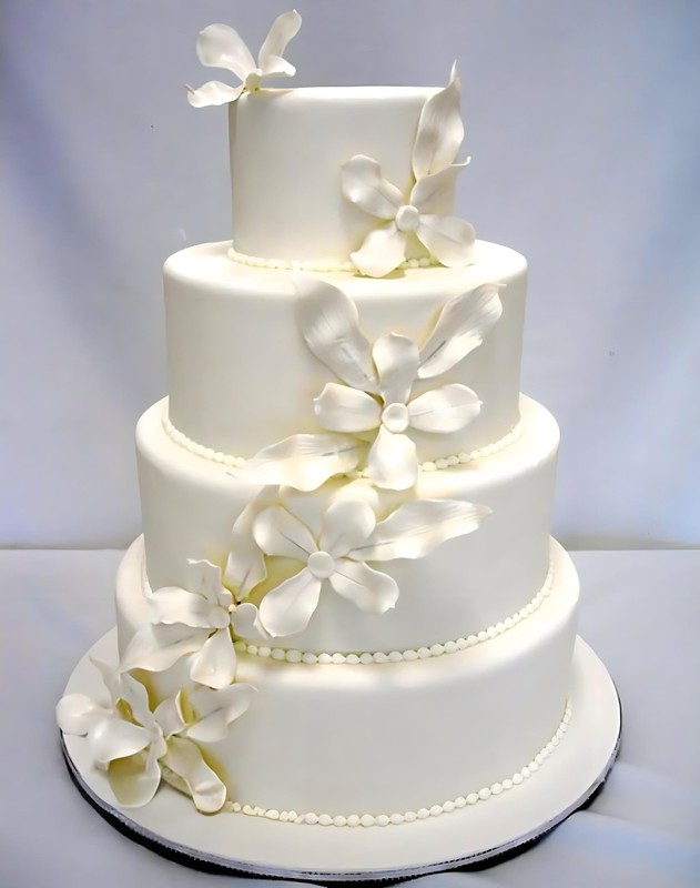 5 Tiers Round Foam Cake Dummies Set 4/6/8/10/12 Inch White Fake Decor 15 Inch gallery
