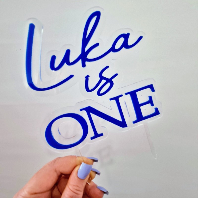 Personalised 2layer 3d Cake topper | Age | Name | Wedding | Birthday | Baptism
