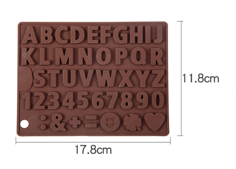 ALPHABET, NUMBERS & SYMBOLS MOLD, Chocolate Mold, Baking Supplies, Fondant Mold gallery